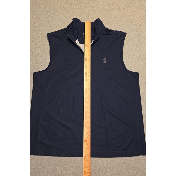 IZOD Golf Vest Mens Large Blue Sleeveless 1/4 Zip Pullover Athletic - Picture 5 of 10
